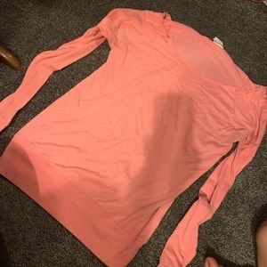 Off the shoulders neon long sleeve